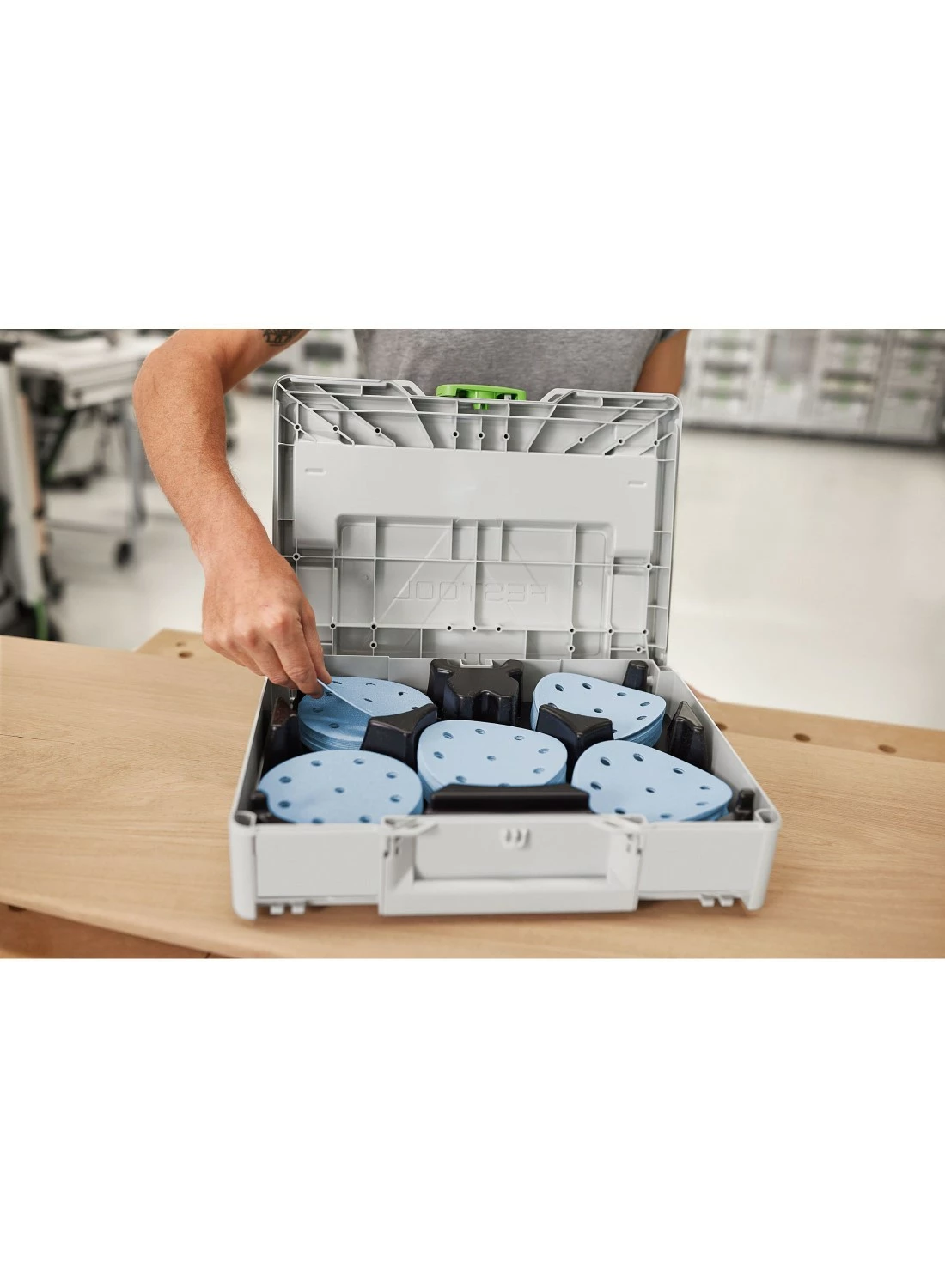 Festool 578193 Disques abrasifs SYS-STF D125 GR-Set en systainer-image