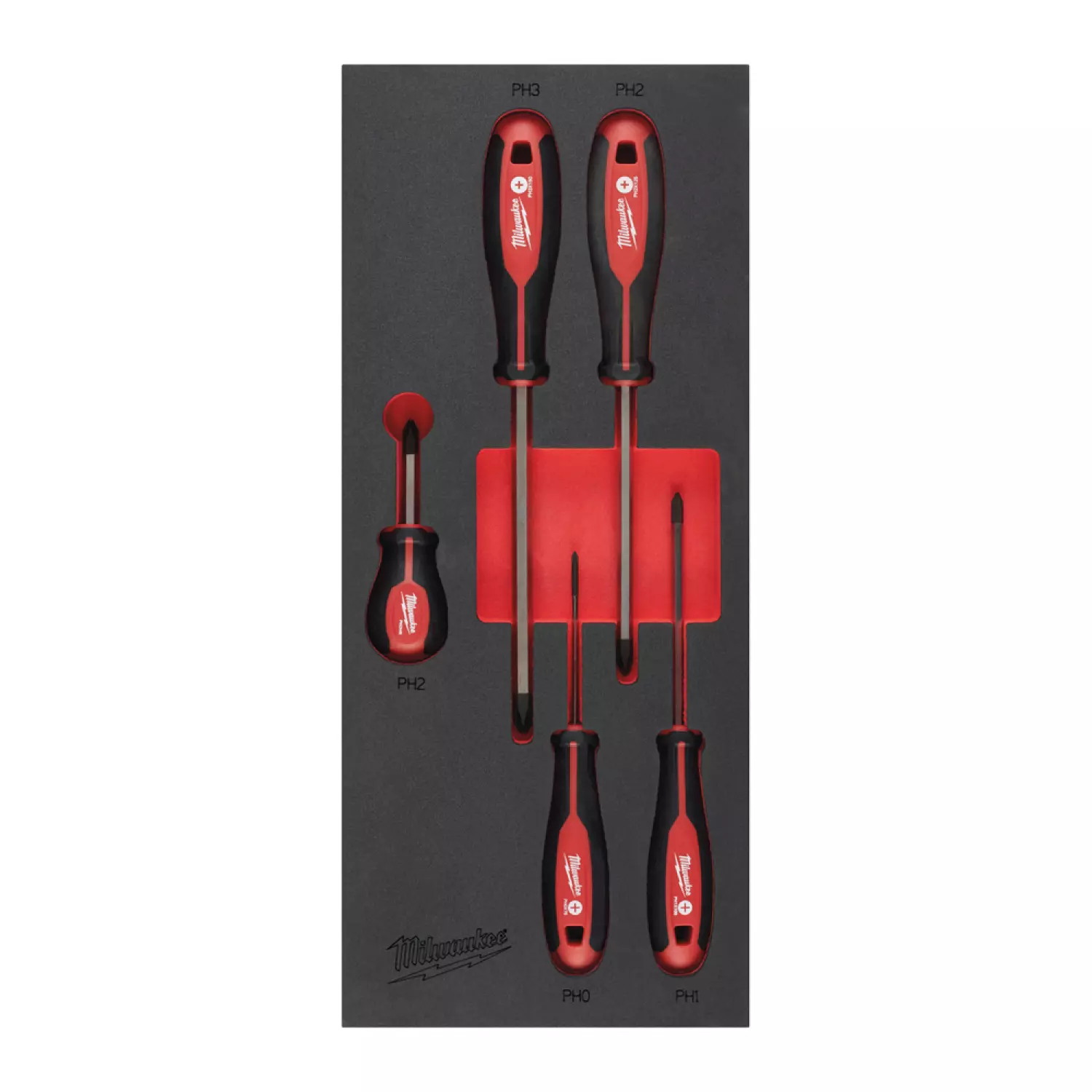Milwaukee 4932492393 Set de tournevis 5 pièces en mousse - PH-image