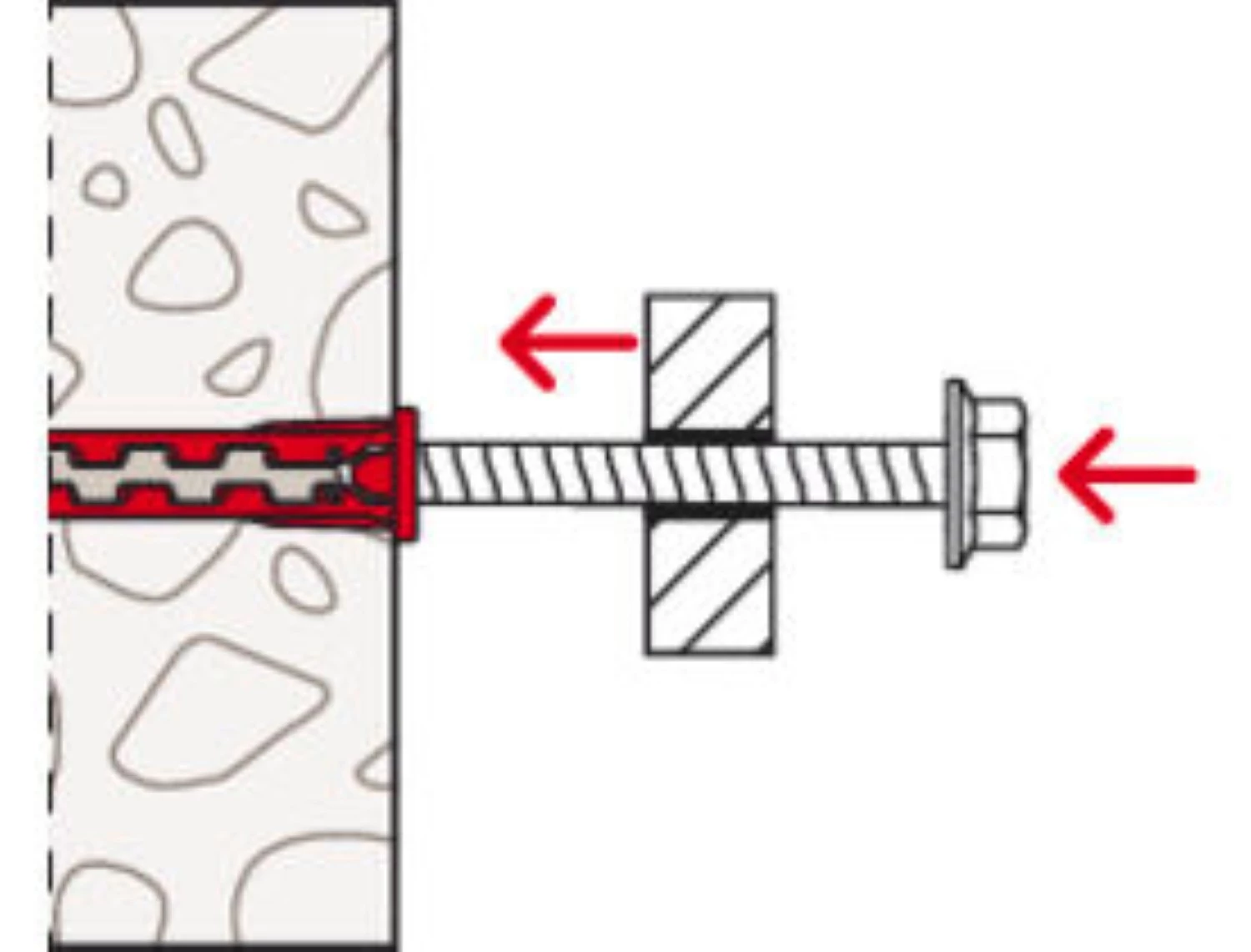 Fischer 577391 Cheville en nylon HybridPower 10 x 90 avec vis TX40 (10 pièces)-image