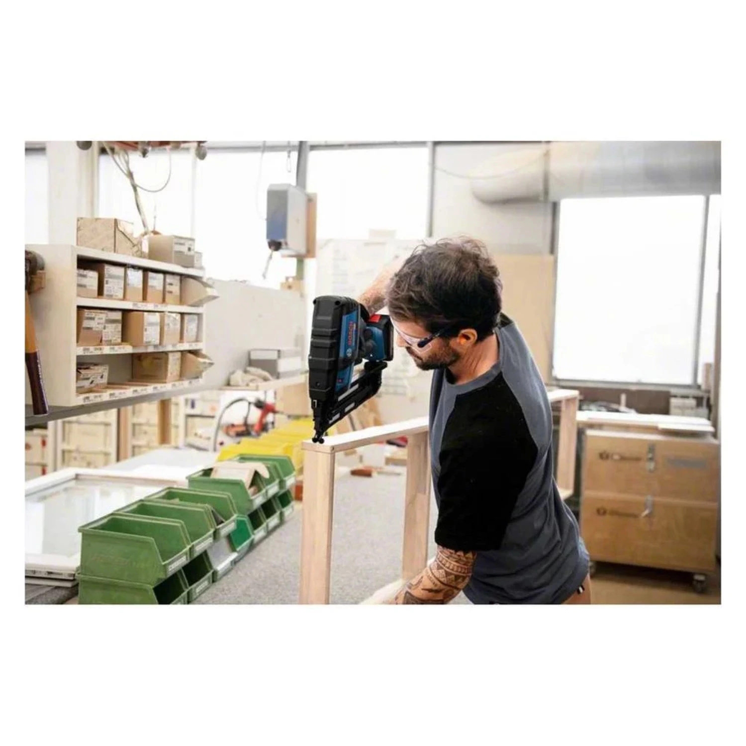 BOSCH GNH 18V-64 Set de Cloueuse sans fil LI-ION (2X 4.0AH) dans L-Boxx-image