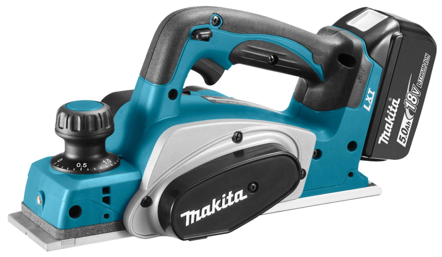 Makita DKP180RTJ Rabot sans-fil  - 18V Li-ion - 2 batteries 5,0 ah - MAKPAC - 82 mm - 2 mm-image
