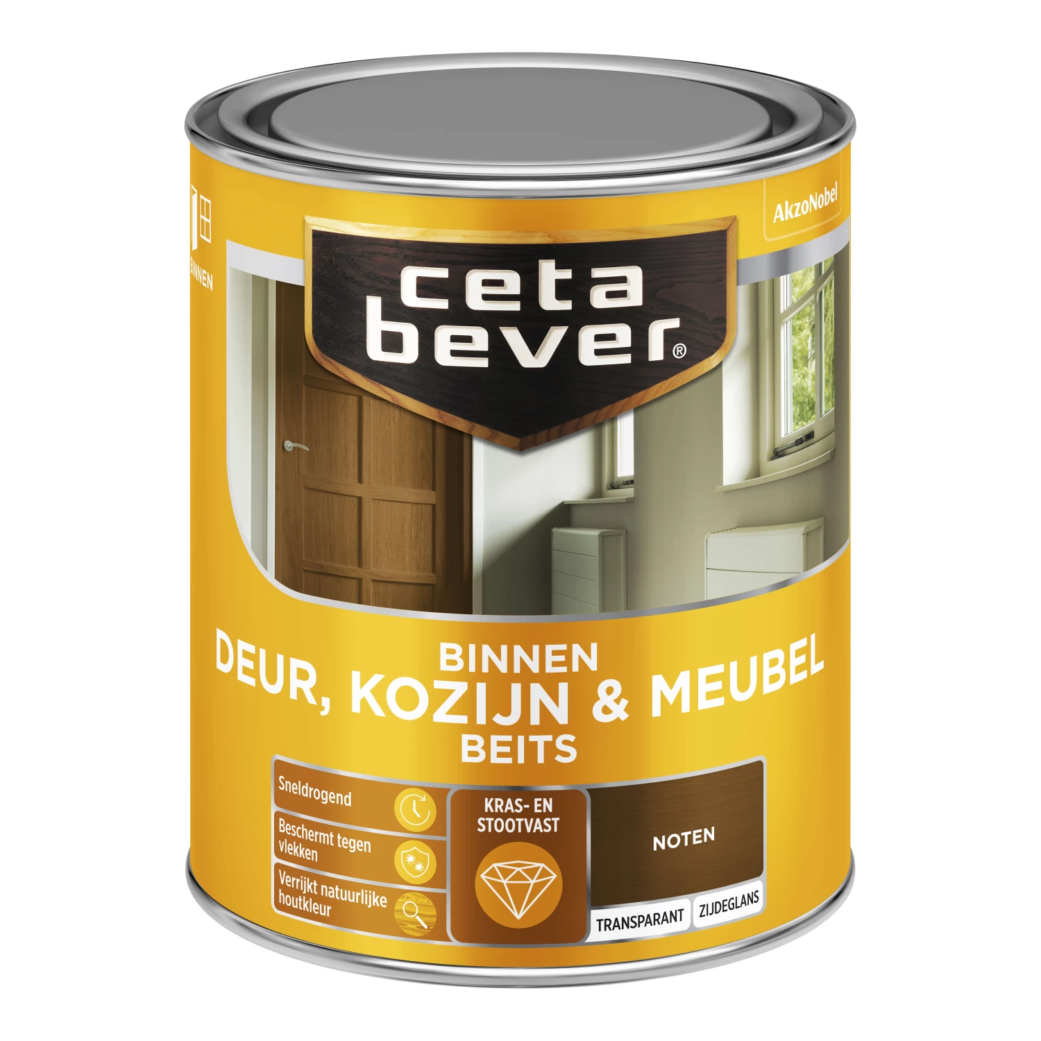 Cetabever Binnenbeits Deuren & Kozijnen Transparant Zijdeglans - Noten - 750ml-image