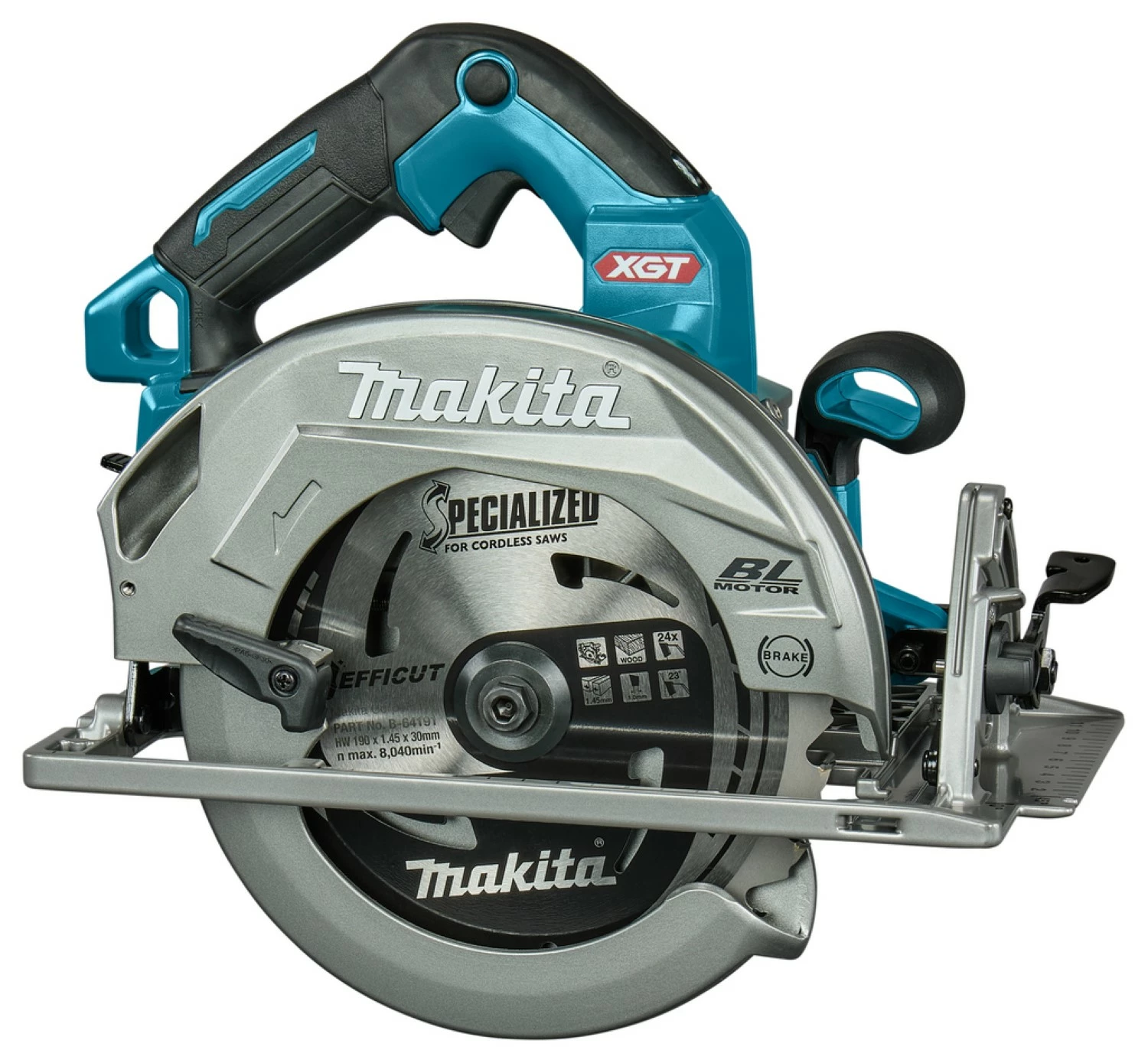 Makita HS003GZ Scie circulaire sans-fil - XGT 40V max Li-ion - 190 x 68,5 mm - Brushless - Machine seule-image