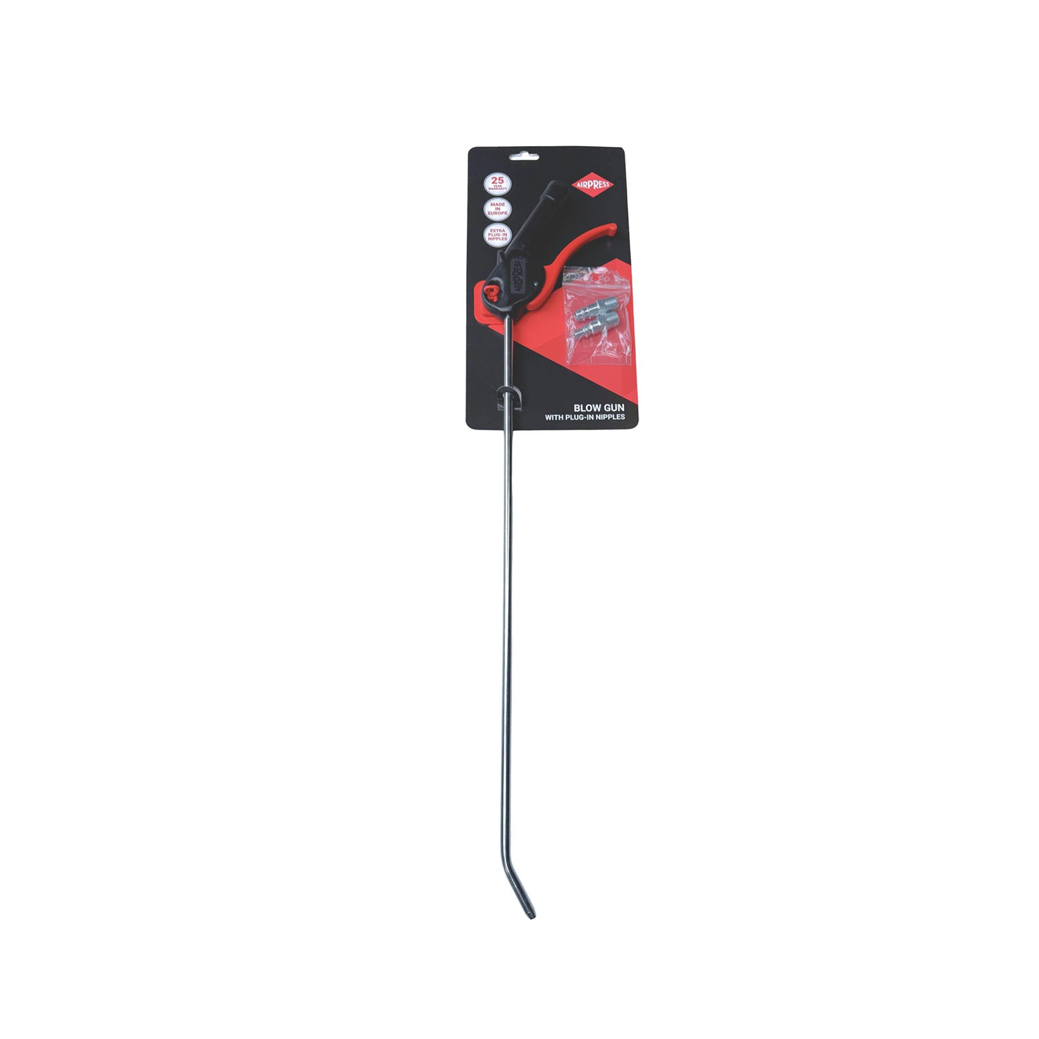 Airpress 4300007 Pistolet à air comprimé Classic - 50 cm - 16 bars - 380 l/min - avec raccords enfichables-image