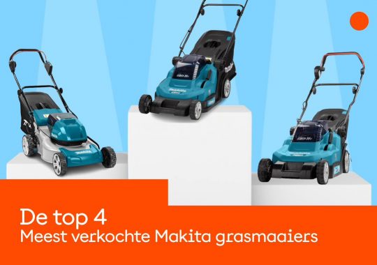 Top 4 meest verkochte Makita accu grasmaaiers