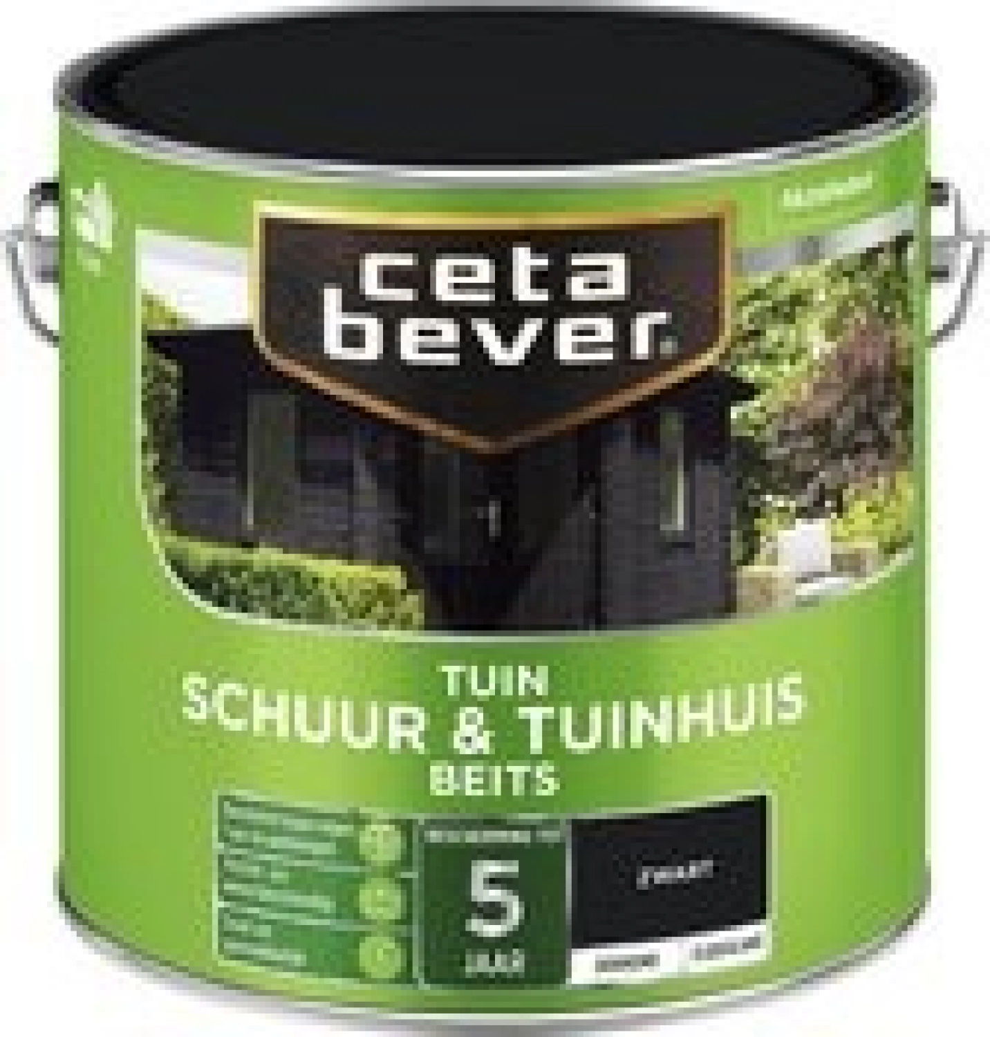 Cetabever Dk Schuur- & Tuinhuis Beits - Zwart - 2,5L-image
