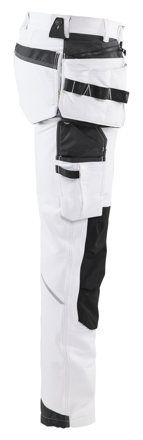 Blåkläder Pantalon peintre stretch 4D - C52 - Blanc/Gris foncé-image