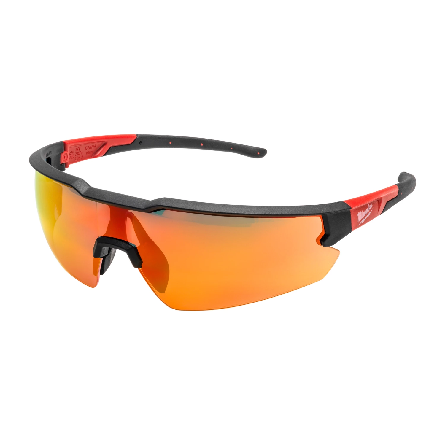Milwaukee 4932498548 Lunettes de sécurité Enhanced - Rouge miroir-image