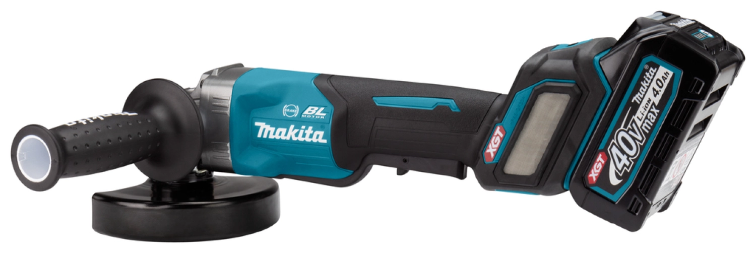 Makita GA029GM201 40V Max Li-Ion accu haakse slijper set (2x 4,0Ah) in Mbox - 125mm - koolborstelloos-image