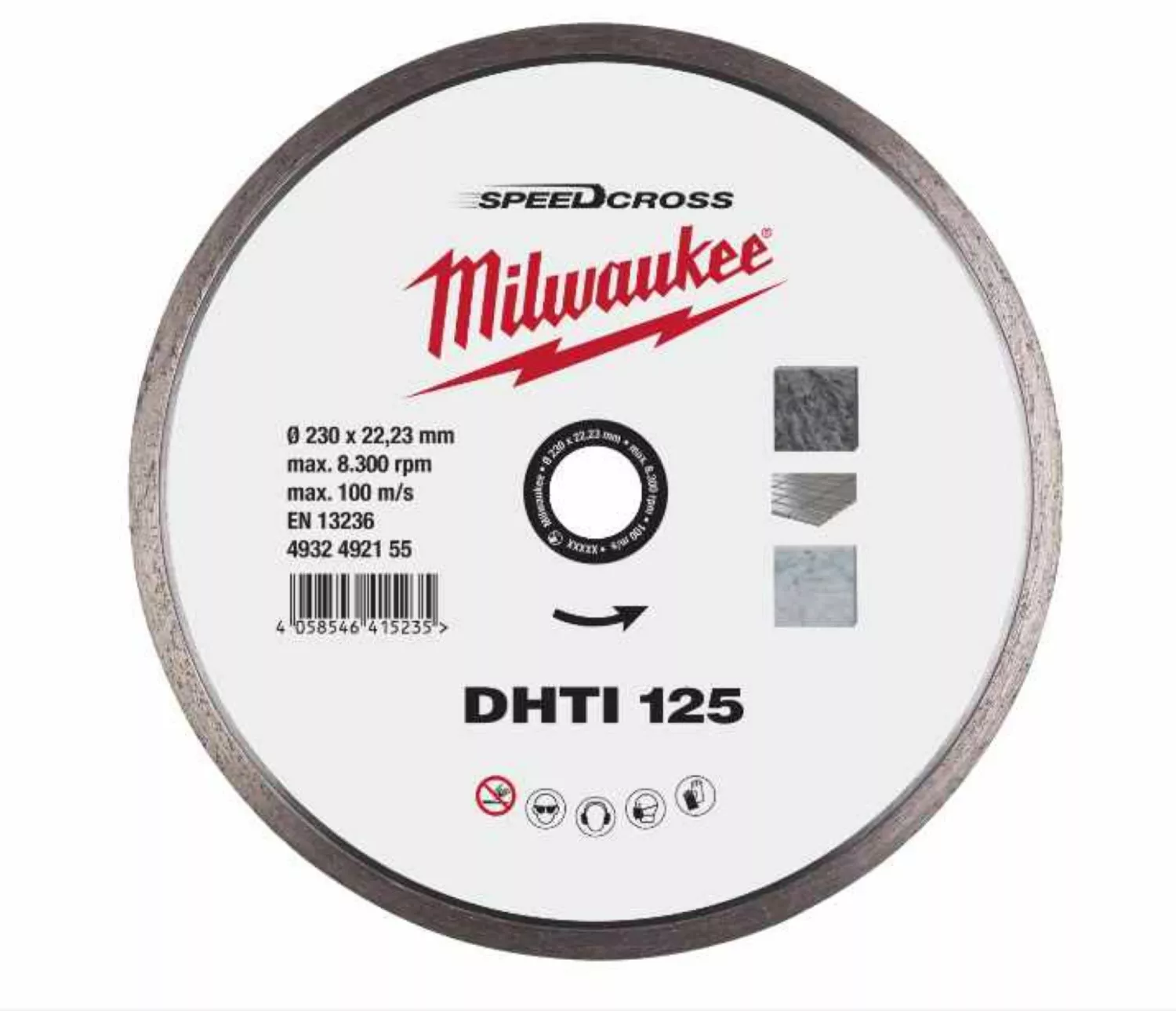 Milwaukee 4932492155 Disque diamanté - 125 x 22.23 x 2.3mm-image