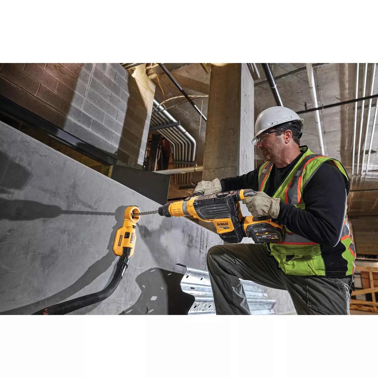 DeWALT DWH0501-XJ Tête d'aspiration pour foret diamanté 162 mm (à utiliser avec le DWH050-XJ)-image