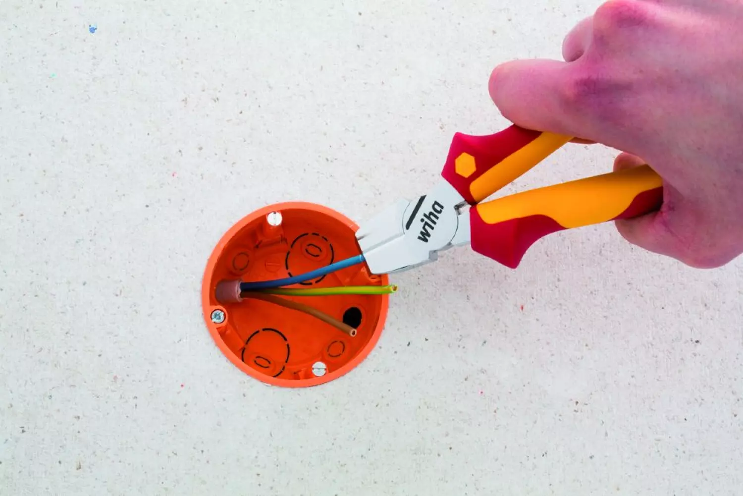 Wiha 38853 Pince d'installation TriCut Professional electric 1/4" - 170 mm-image