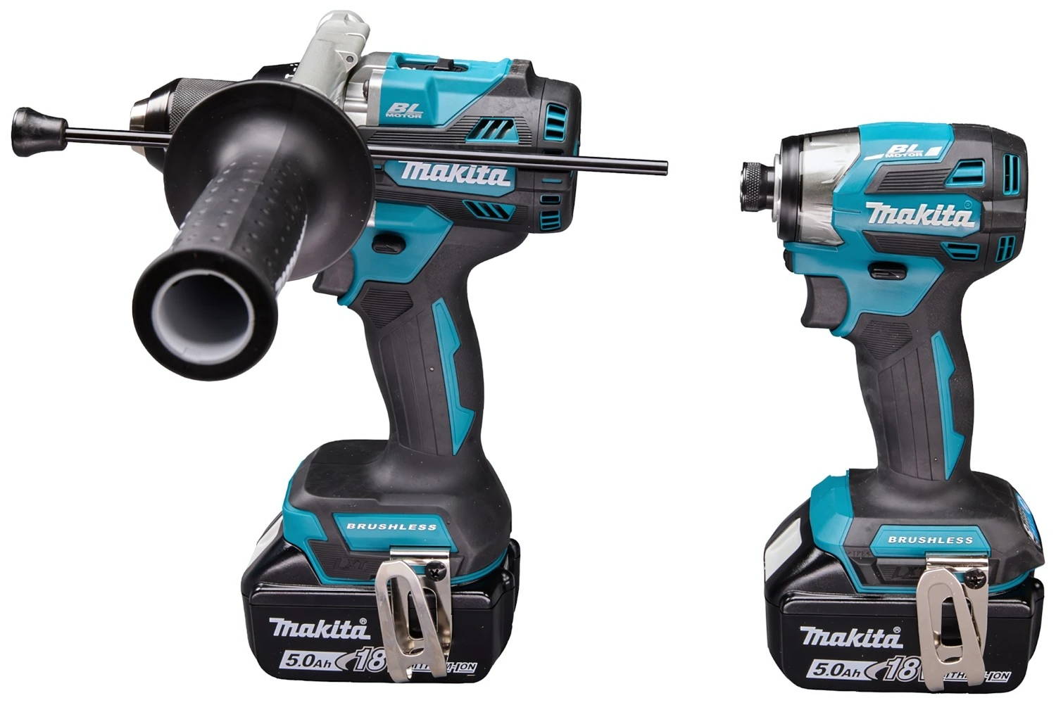 Makita DLX2549TJ LXT 18V Li-Ion accu klopboor-/schroefmachine (DHP492) & slagschroevendraaier (DTD173) combiset (2x 5.0Ah accu) in Mbox