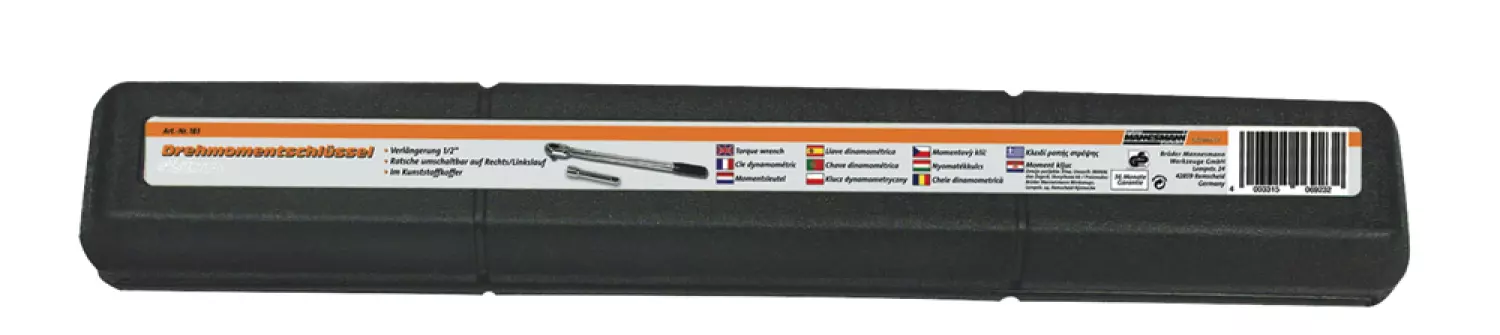 Brüder Mannesmann 183-A Clé dynamométrique - 210Nm - 1/2"-image