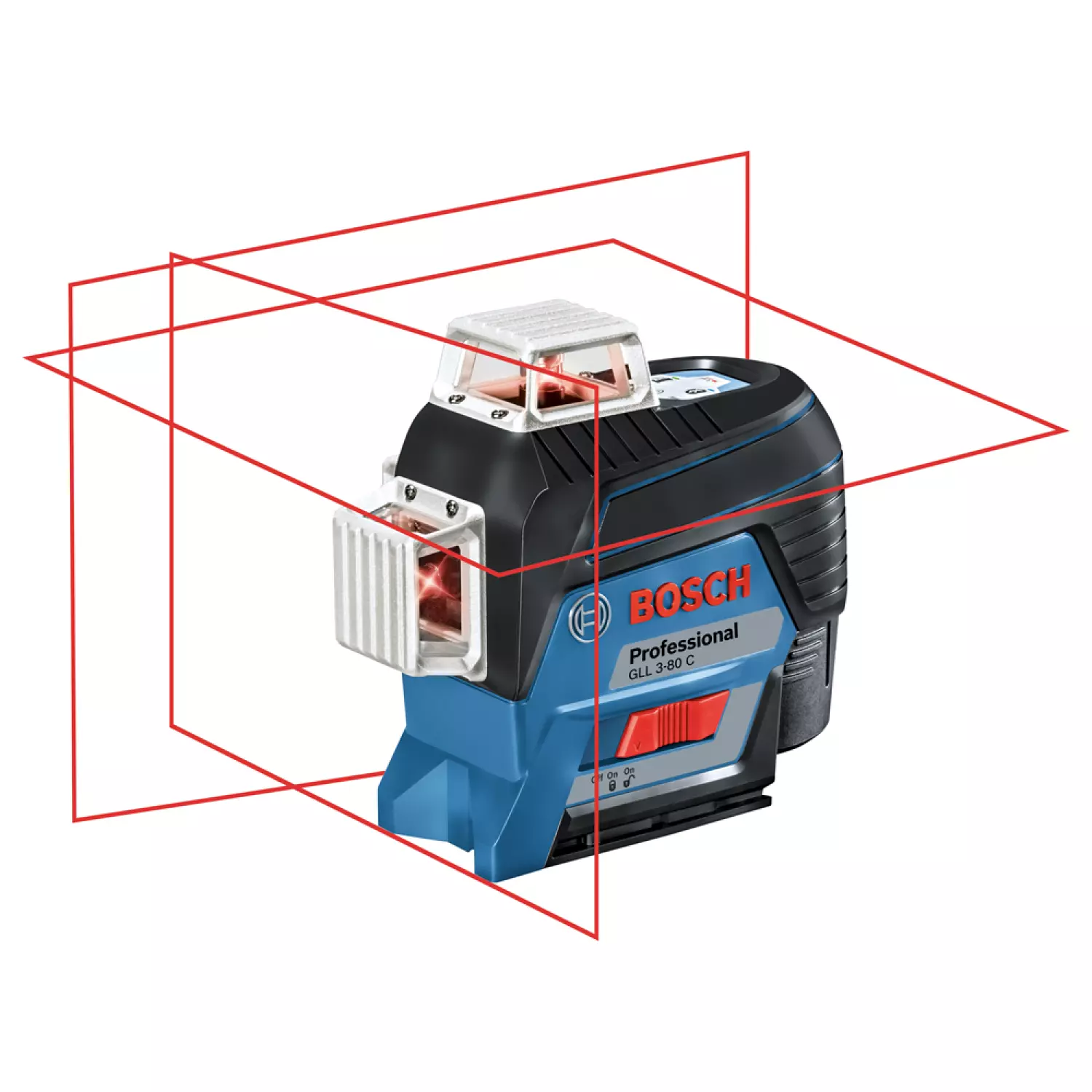 Bosch GLL 3-80 C SOLO 12 V Li-Ion batterie Laser à croix corps dans L-Boxx - rouge - 30 m-image