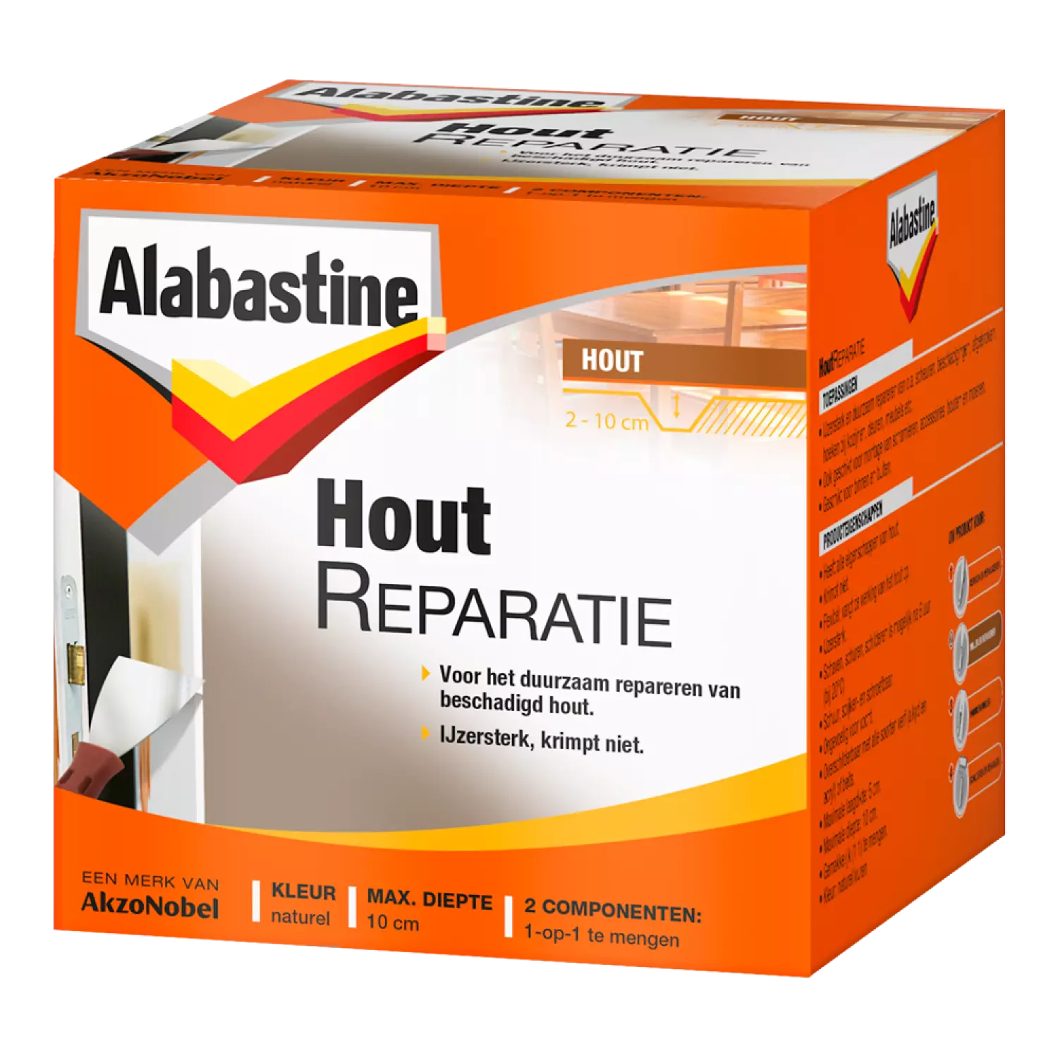 Alabastine Kit de réparation du bois - Pâte - Naturel - 500gr-image