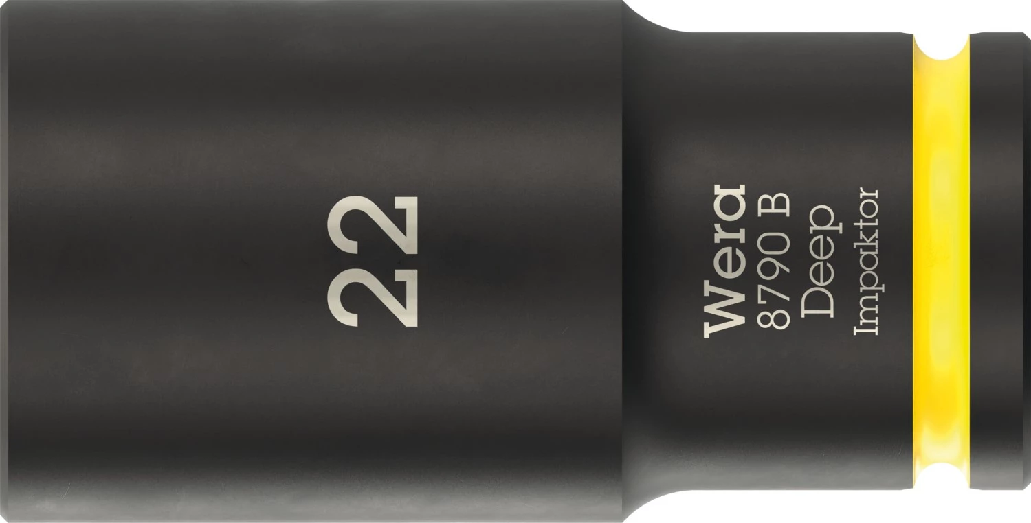 Wera 05005562001 8790 B Impaktor Deep Lange Krachtdop - 3/8" - zeskant - 22 x 63mm-image