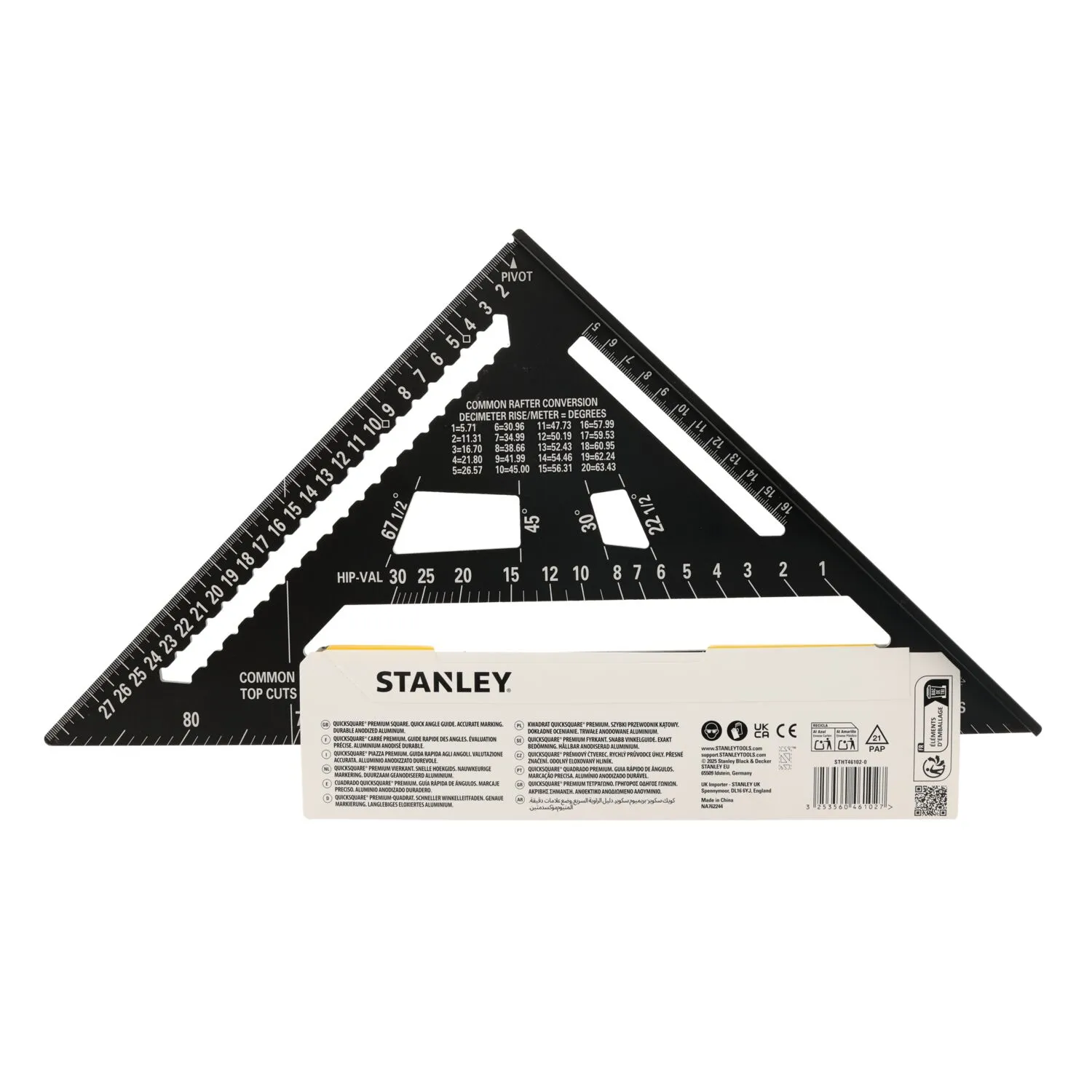 Stanley STHT46102-0 Meetdriehoek - Aluminium - 30cm