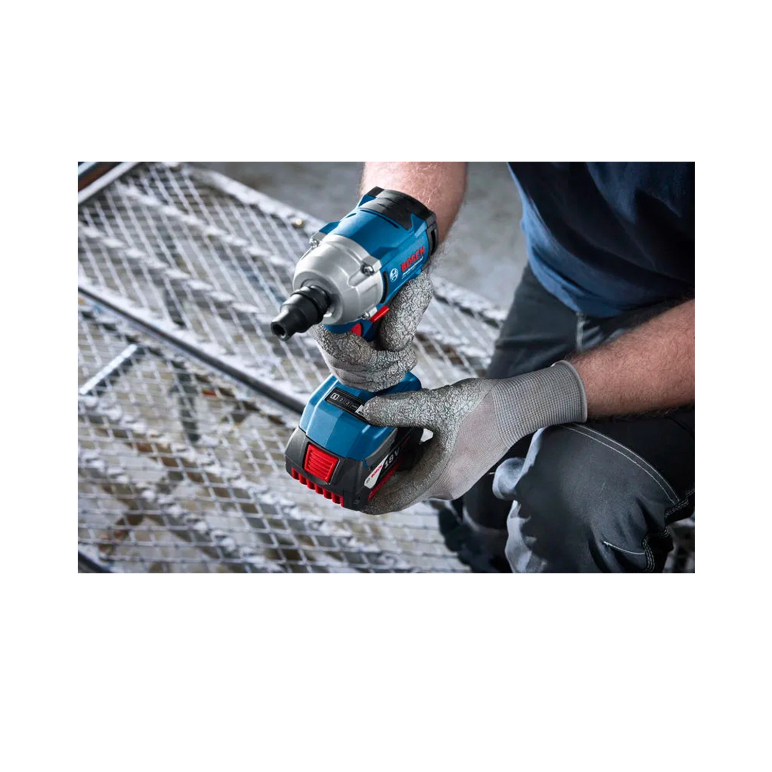 Bosch GDS 18V-350 18V accu slagmoersleutel set (2x 4,0 Ah) in L-Boxx - 560 Nm