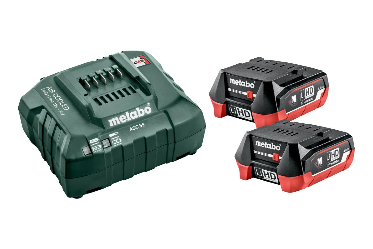 Metabo 685301000 12V LiHD accu starterset (2x 4,0Ah) + lader-image