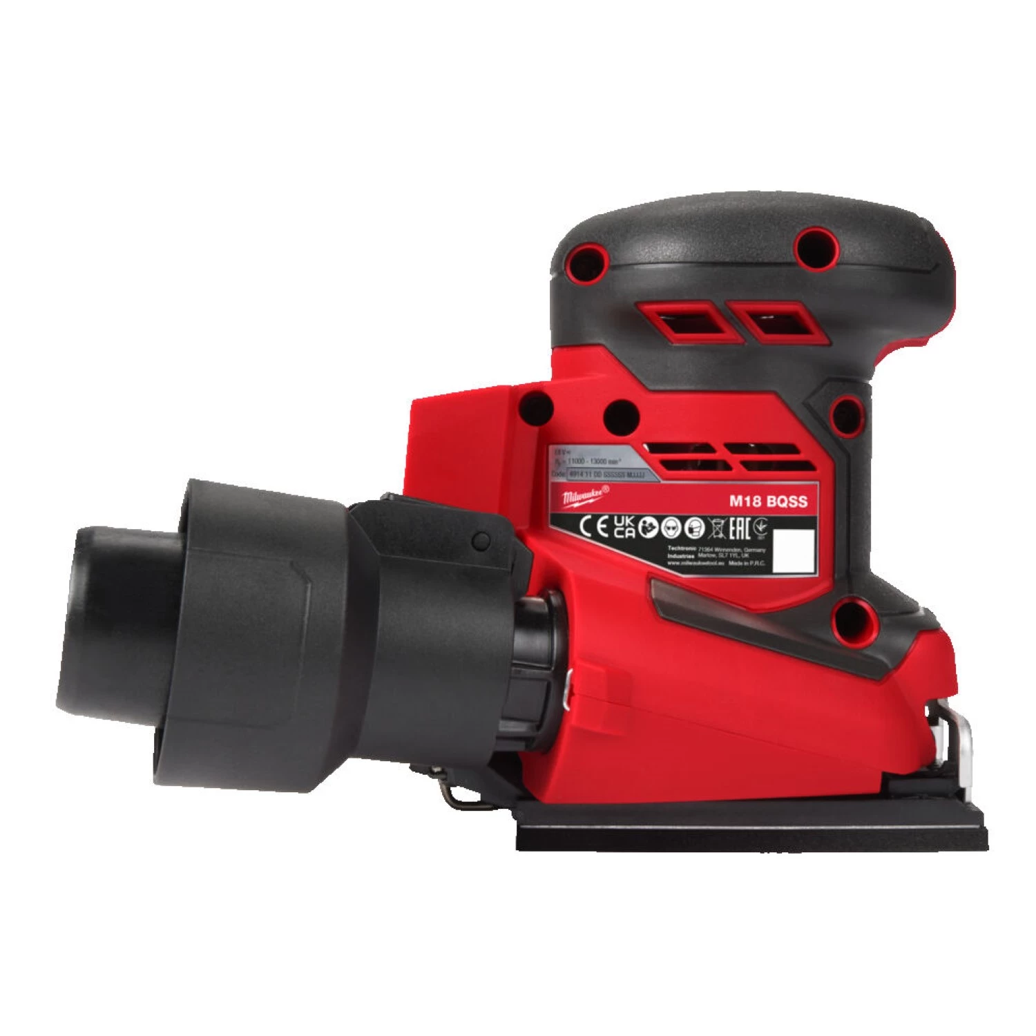 Milwaukee M18 BQSS-502B 18V Li-ion accu vlakschuurmachine set (2x 5.0Ah) in transporttas-image