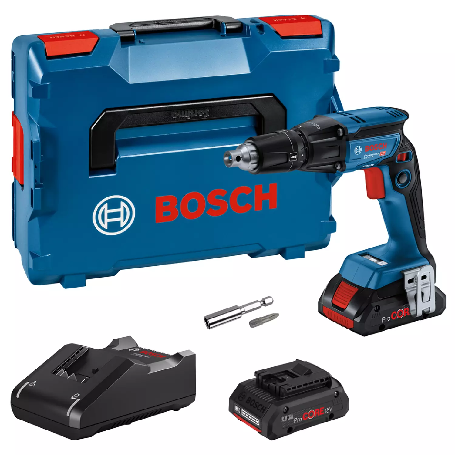 Bosch GTB 18V-45 18V Li-ion Accu droogbouwschroevendraaier set (2x 4.0Ah) in L-Boxx - 32 Nm