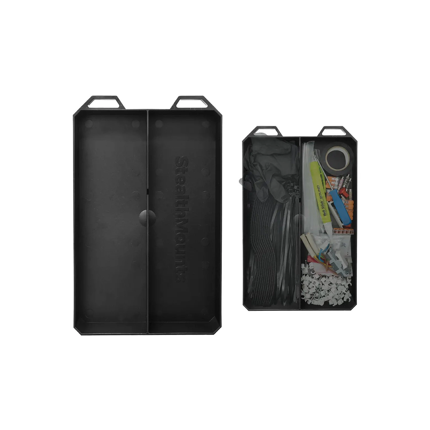 StealthMounts Sorteer tray PAC-TRY-BLK-2-1 Double PacTray - voor PACKOUT-image