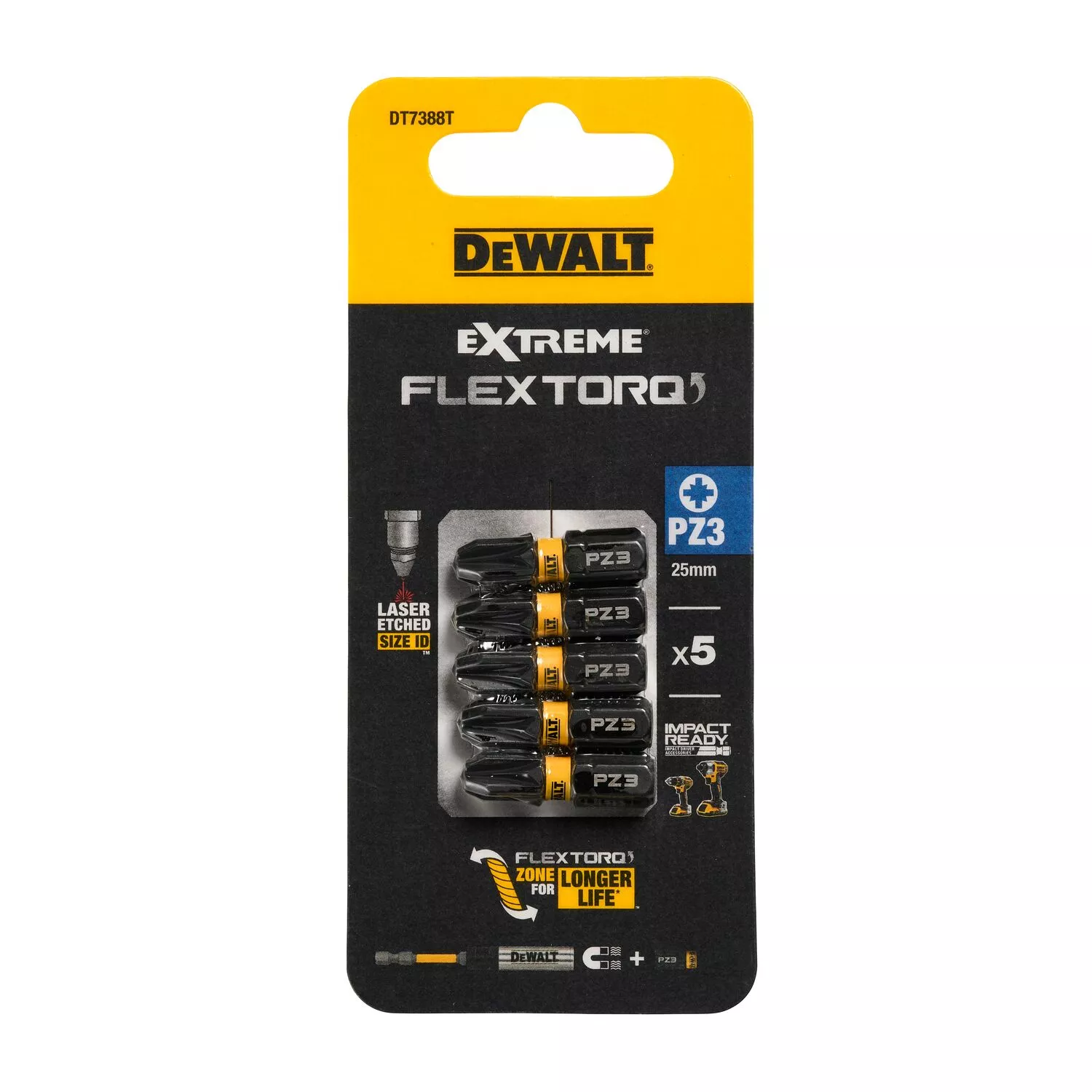 DeWALT DT7388T Impact schroefbits - PZ3 x 25mm (5st)-image