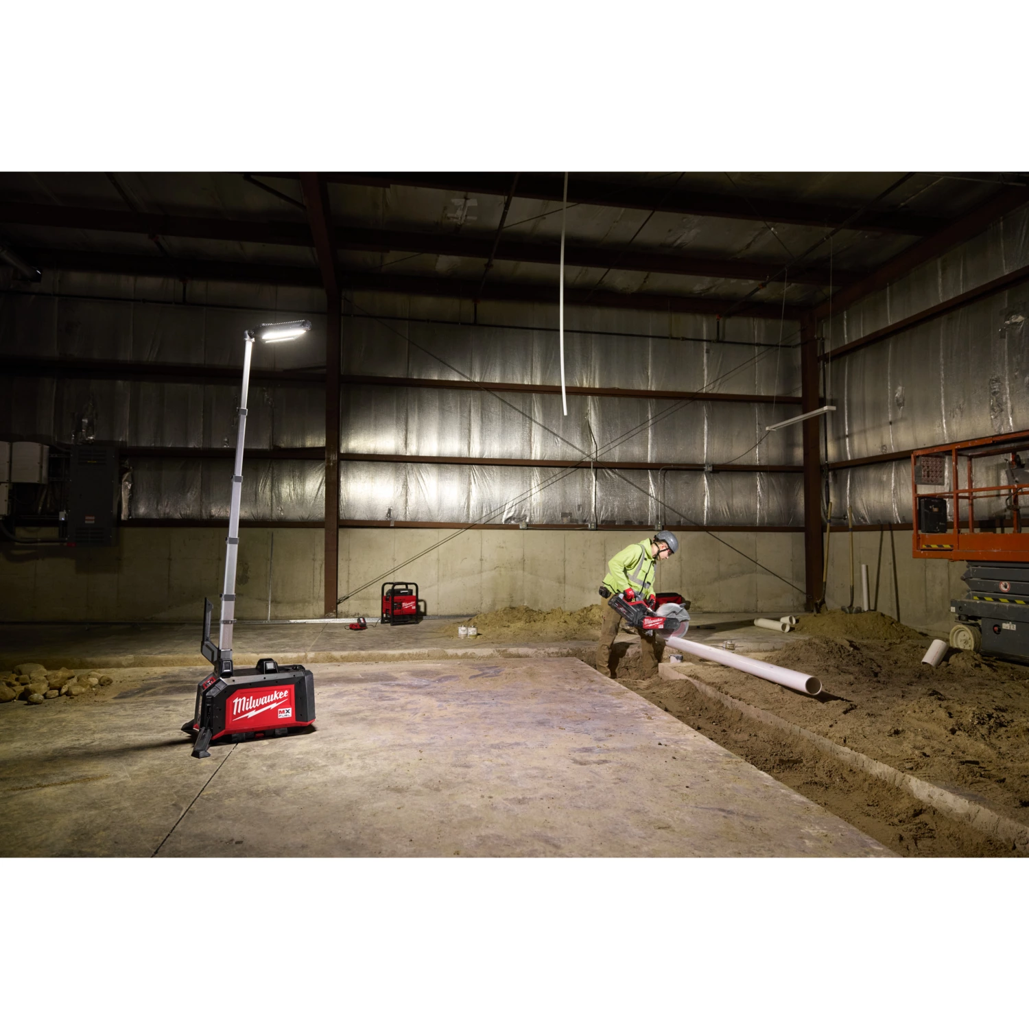 Milwaukee MXF TLIC-601 MX Fuel accu compacte torenlamp set (1x 6.0Ah accu) - 15000Lm-image