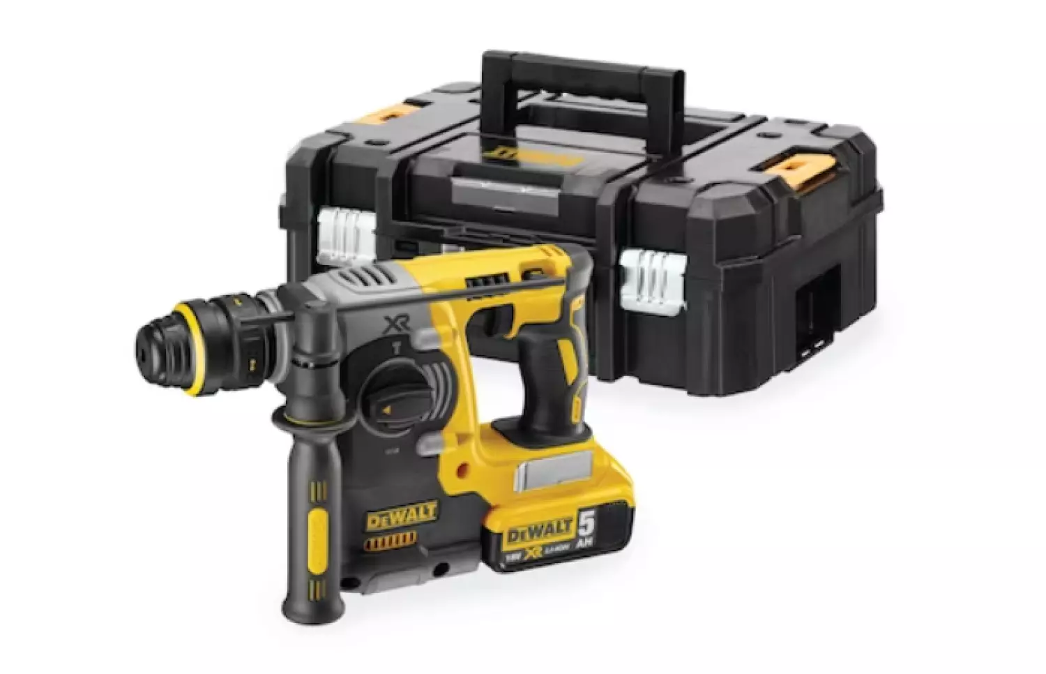 DeWALT DCH273P2T 18V Li-Ion Accu SDS-plus combihamer set (2x 5.0Ah accu) in TSTAK - 2,1J - koolborstelloos-image