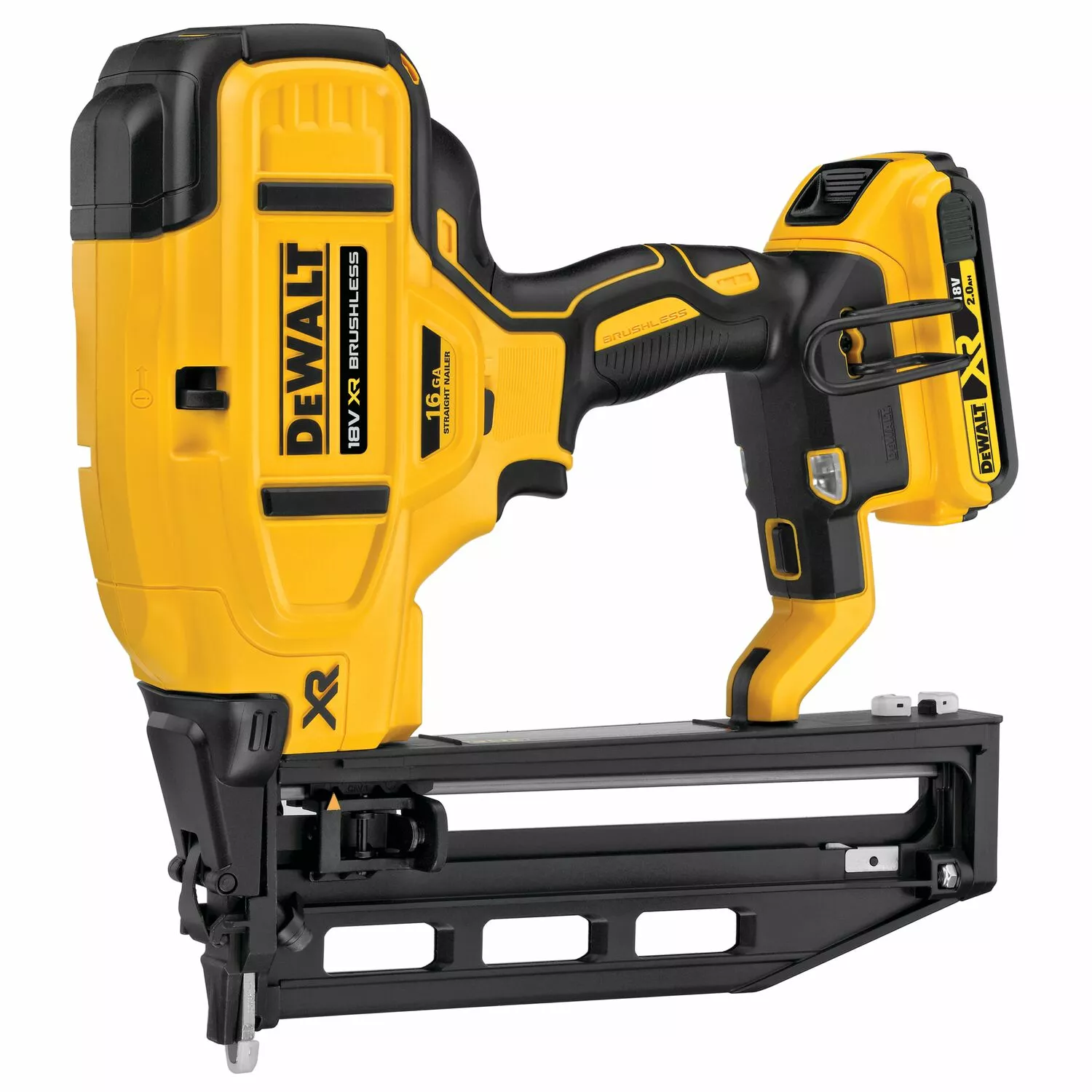 DeWALT DCN662D2-QW Kit cloueuse sans fil 18 V Li-ion XR (2 x 2,0 Ah) dans TSTAK - 32-64 mm - sans charbon-image
