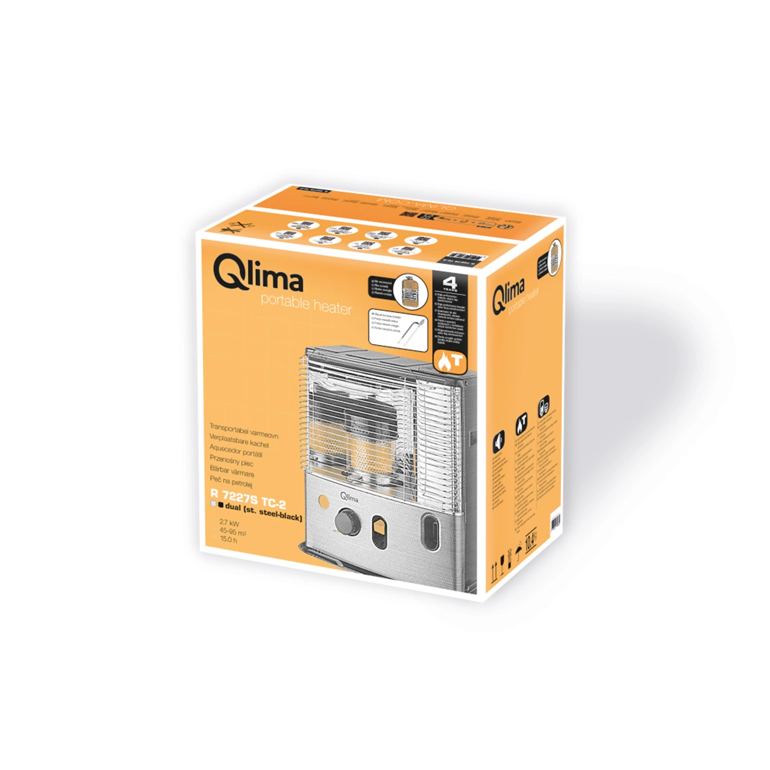 Qlima R 7227S TC-2 Petroleumkachel - 2700W-image