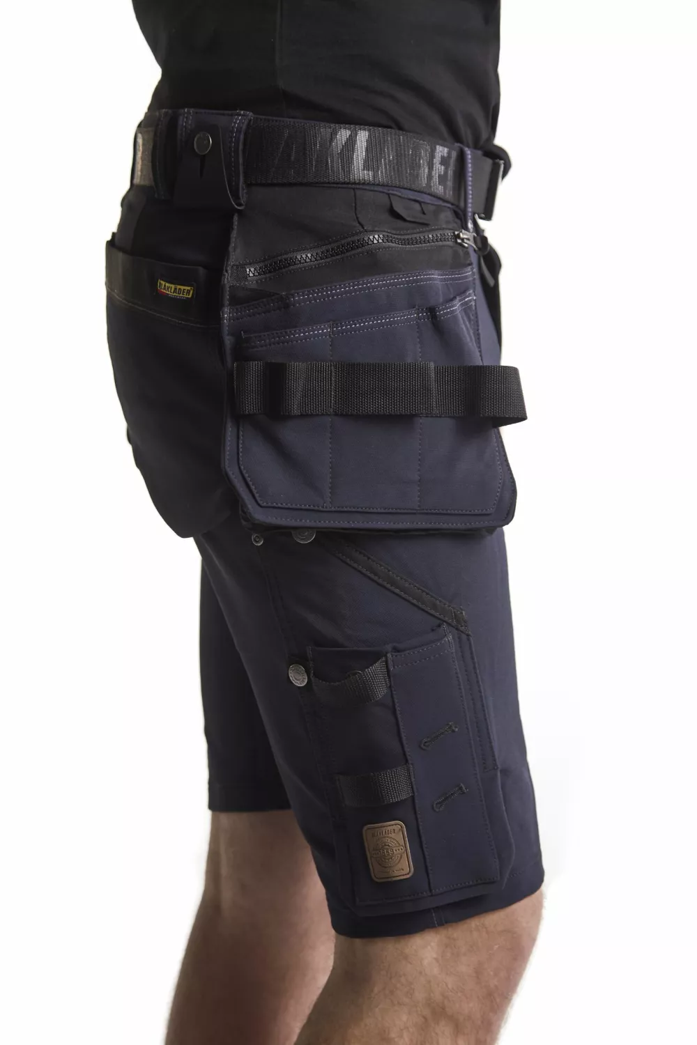 Blåkläder X1900 Werkbroek kort 4-weg Stretch 1988 - Zwart - Maat 46 (S)-image