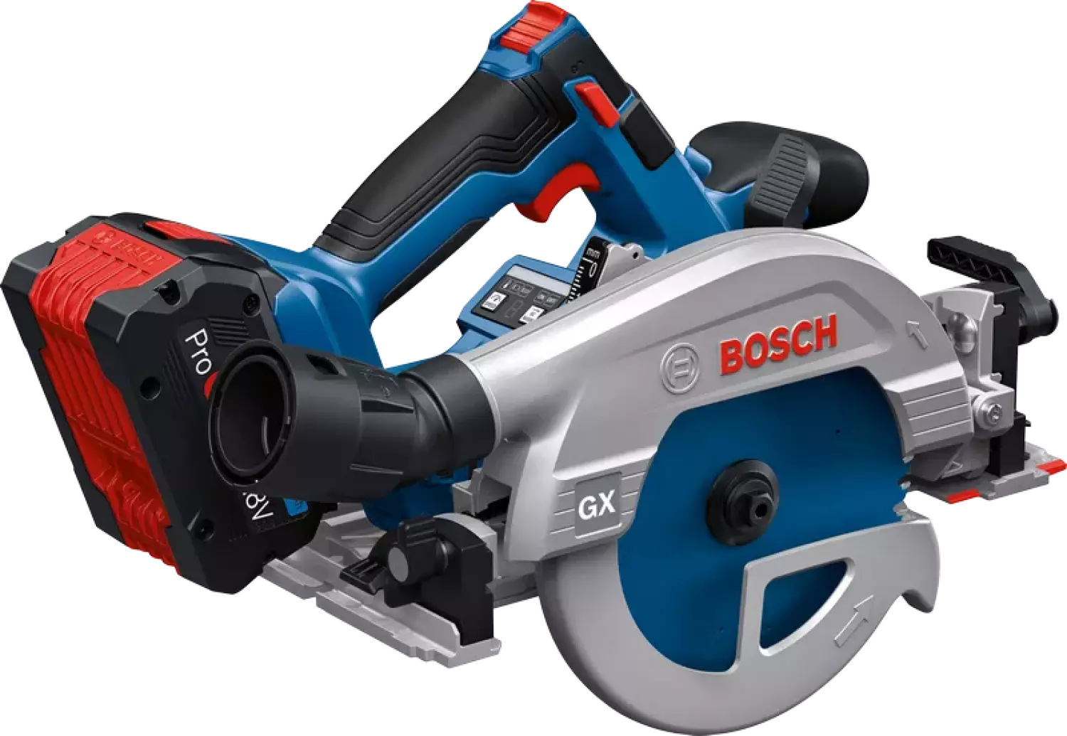 Bosch GKS 18V-57-2 GX 18V accu Cirkelzaag body inclusief FSN X 440 geleiderail - 165mm-image