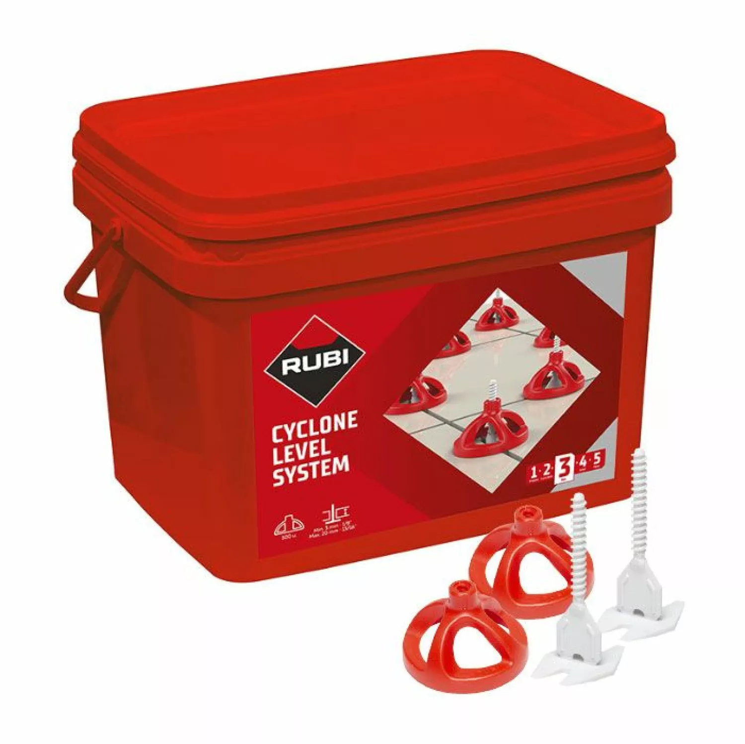 Rubi 35964 Rubi Cyclone Level Starterskit - voegbreedte 1,5mm-image