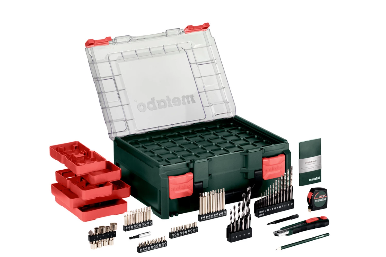 Metabo BS 18 Quick Set Mobile workshop 18V Li-ion accu schroef-/boormachine set (2x 2.0Ah accu) in koffer incl. 74-Delige accessoiresset-image
