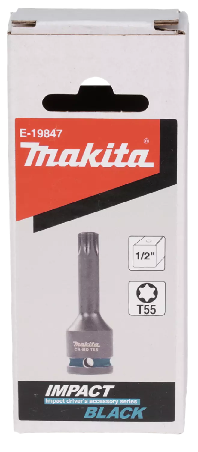 Makita E-19847 Slagschroefbit T55x78mm - Impact Black - 1/2" VK-image