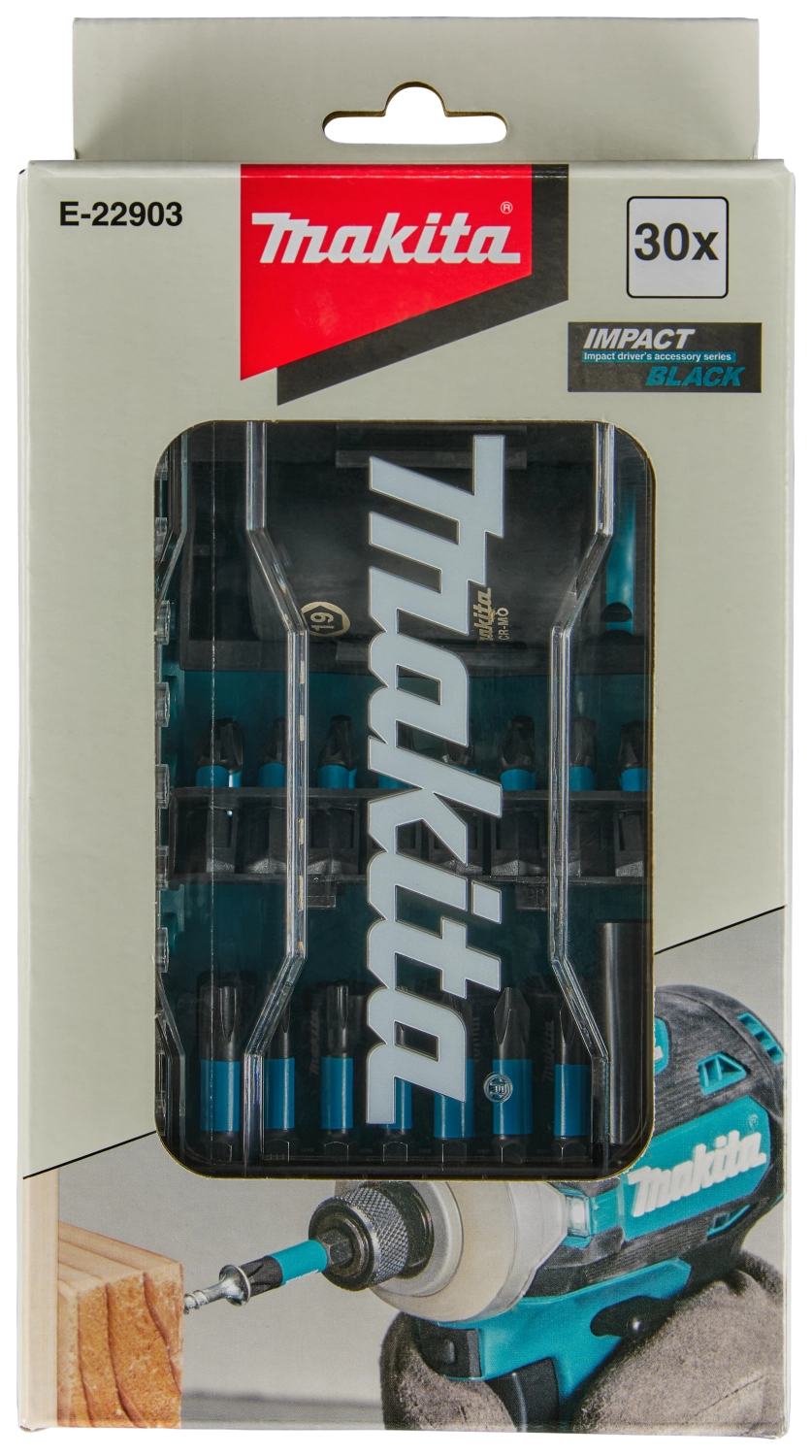 Makita E-22903 30-delige Schroefbitset Impact Black-image