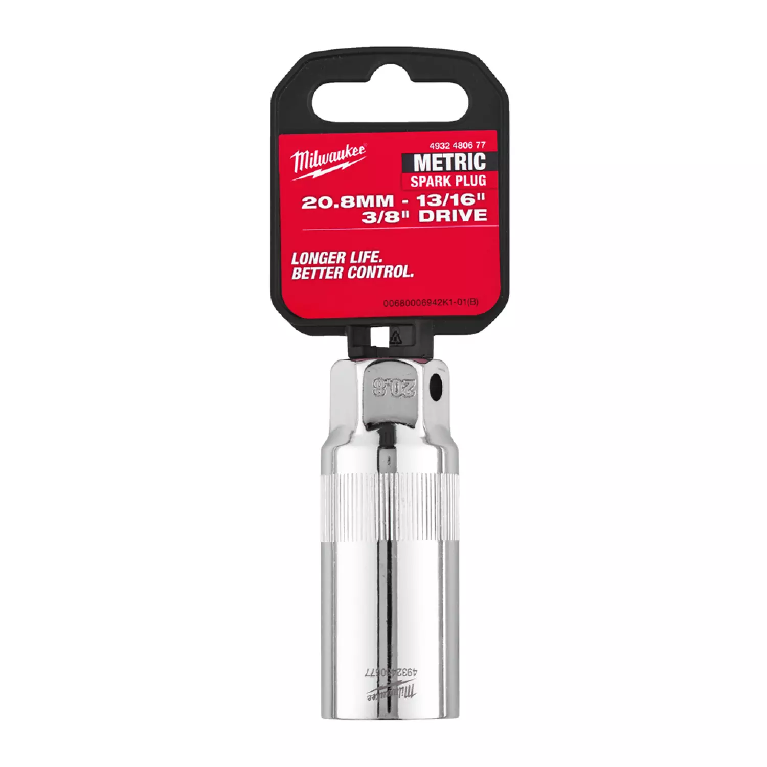 Milwaukee 4932480677 Bougiedop - 3/8" - 20.8mm-image