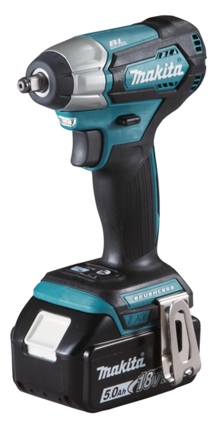 Makita DTW180RTJ - Set clé à choc Li-Ion 18V (2x batterie 5,0Ah) dans MAKPAC - 180Nm - 3/8" - moteur brushless-image