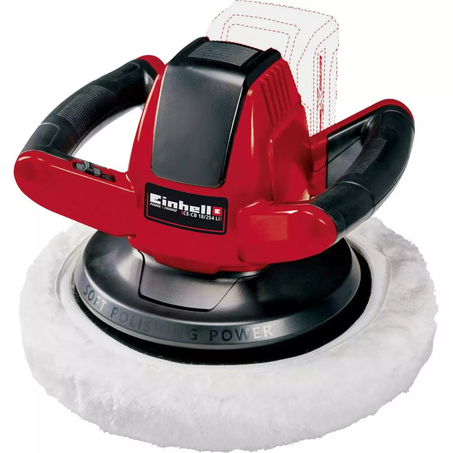 Einhell 2093301 - Polisseuse de voiture sans fil CE-CB 18/254 Li - Machine seule-image