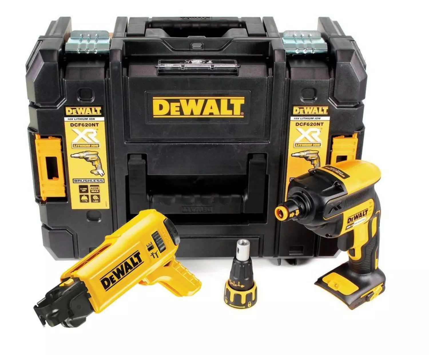 DeWALT DCF620NT 18V Li-Ion accu gipsschroefmachine body in TSTAK + gratis bandschroefmechanisme - koolborstelloos-image