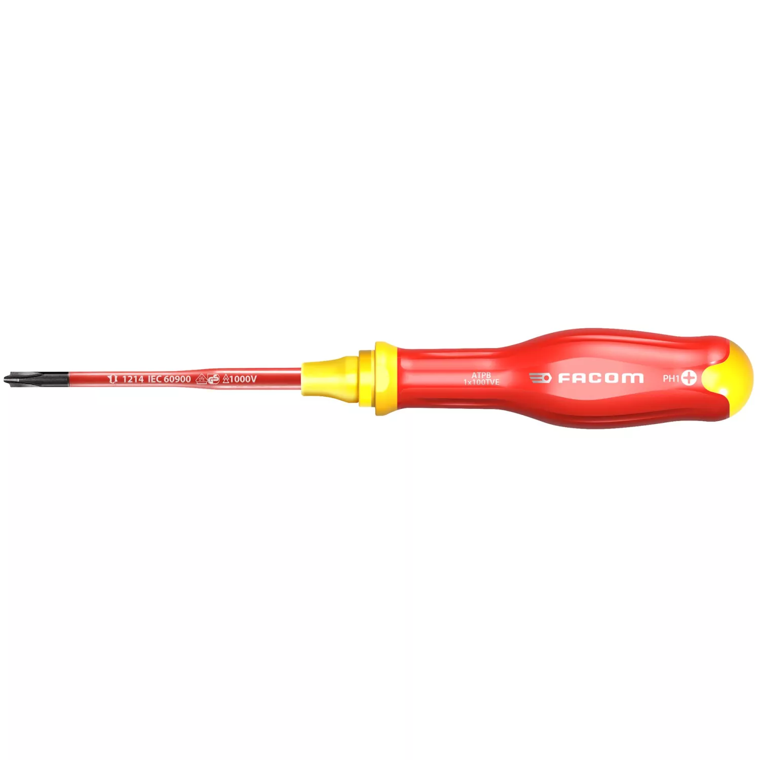 Facom ATPB1X100TVE Protwist Borneo VDE tournevis - PH/PZ1 x 100 mm