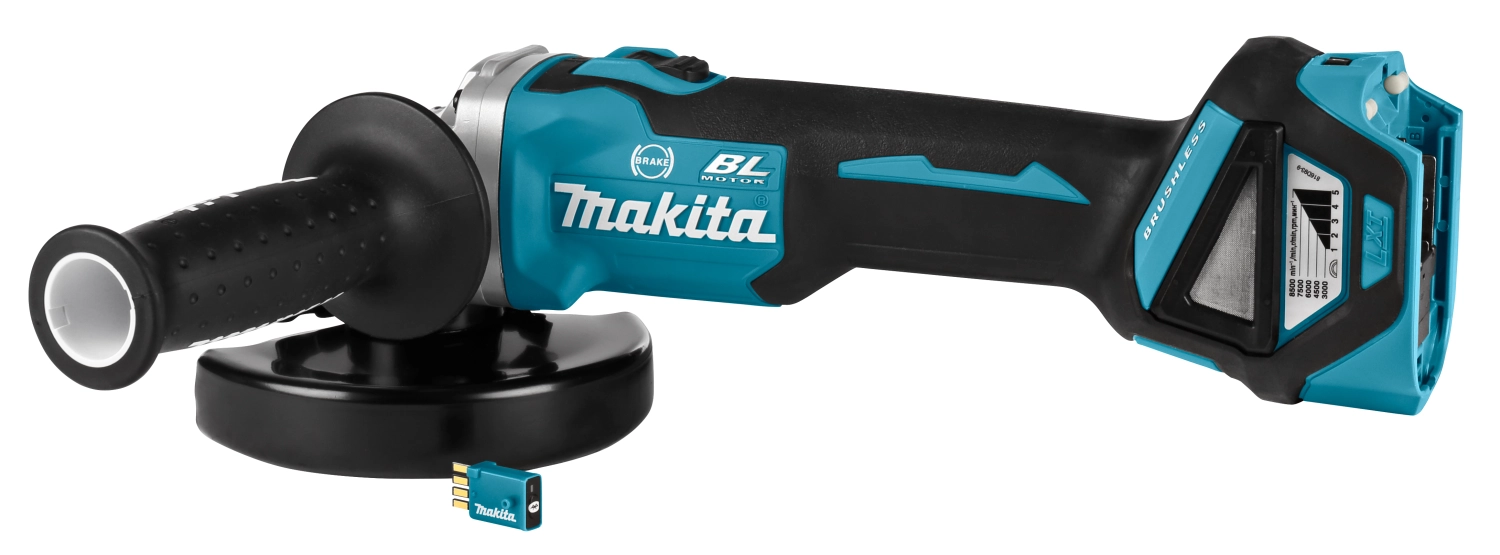 Makita DGA514RTJU Meuleuse d'angle sans-fil - 18V Li-ion - AWS - 2 batteries 5,0 ah - Mbox - 125 mm - Brushless-image