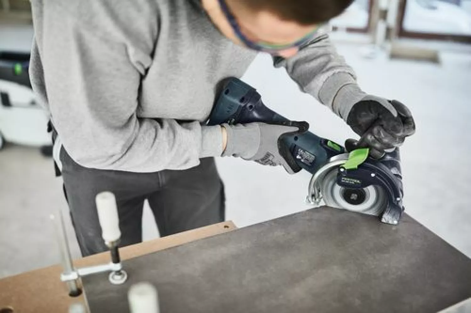 Festool DSC-AGC 18-125 EB-Basic 18V Li-Ion accu tegelslijper body in systainer - 125mm-image