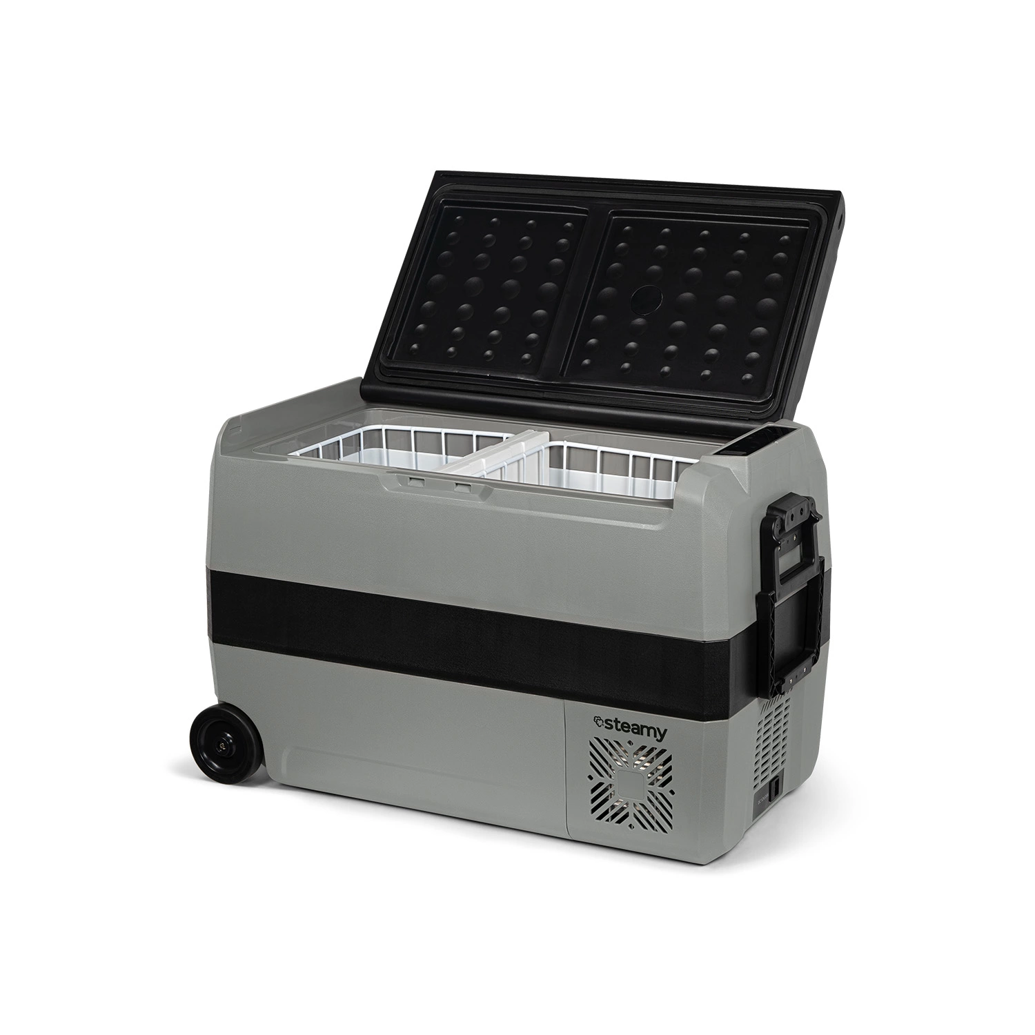 Steamy-E SECT50 Dual Zone Roller Elektrische Compressor Koelbox op wielen - 44L