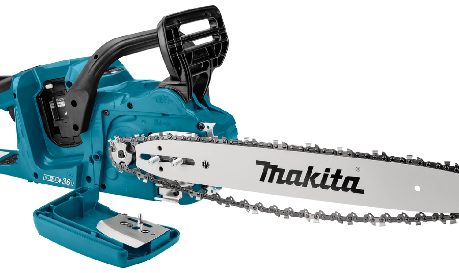 Makita DUC355PG4J Tronçonneuse sans-fil - 2 x 18V Li-ion - 4 batteries 6,0 ah - Mbox - 35 cm - Brushless-image