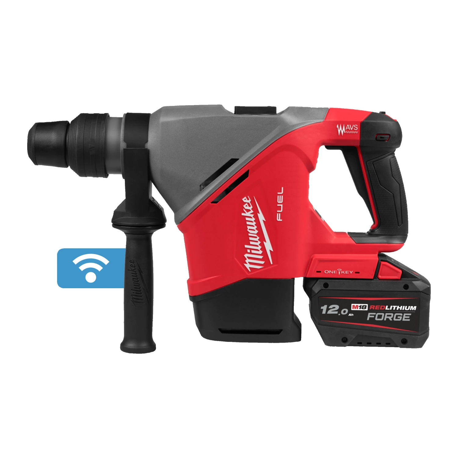 Milwaukee M18 FHACO540-122C 18V Li-ion ensemble marteau perforateur combiné (2x batterie 12.0Ah) dans une mallette - 7.5J-image