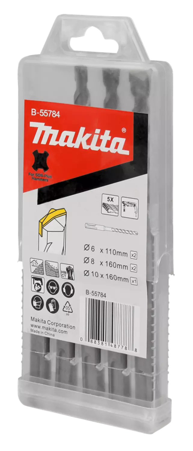 Makita B-55784 5-delig SDS-Plus Borenset-image