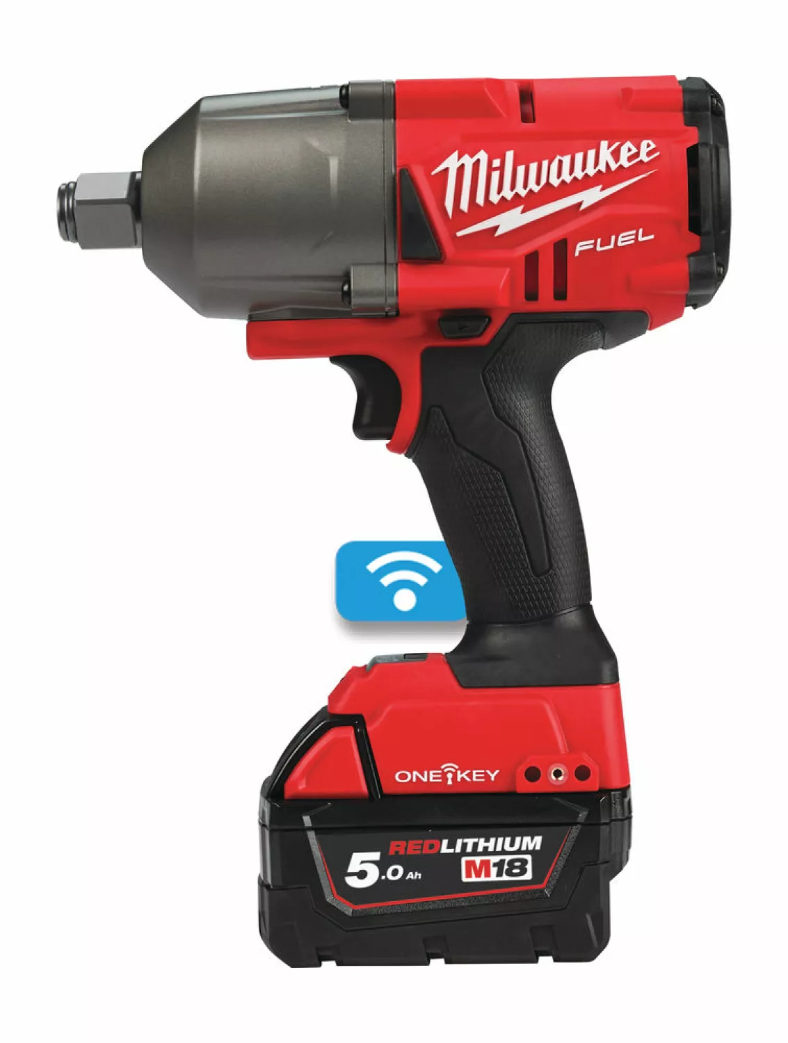 Milwaukee M18 ONEFHIWF34-502X 18V Li-Ion accu Slagmoersleutel set (2x 5,0Ah accu) in HD Box - 3/4" - 1624Nm-image